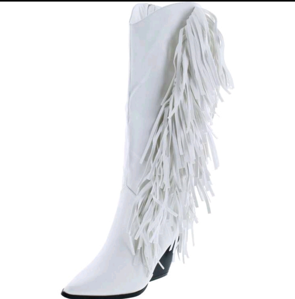NEW WOMENS COWBOY MID-CALF BOOTS W/CHUNKY BLOCK HEELS - Picture 2 of 6